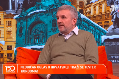 Prva Televizija highlights: The advertisement for the Condom tester is getting attention